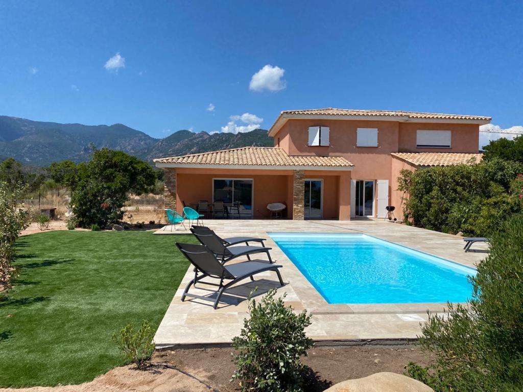 Villa Chez Geraldine Piscine Chauffee, Proche Plage Et Riviere Lecci Luaran gambar