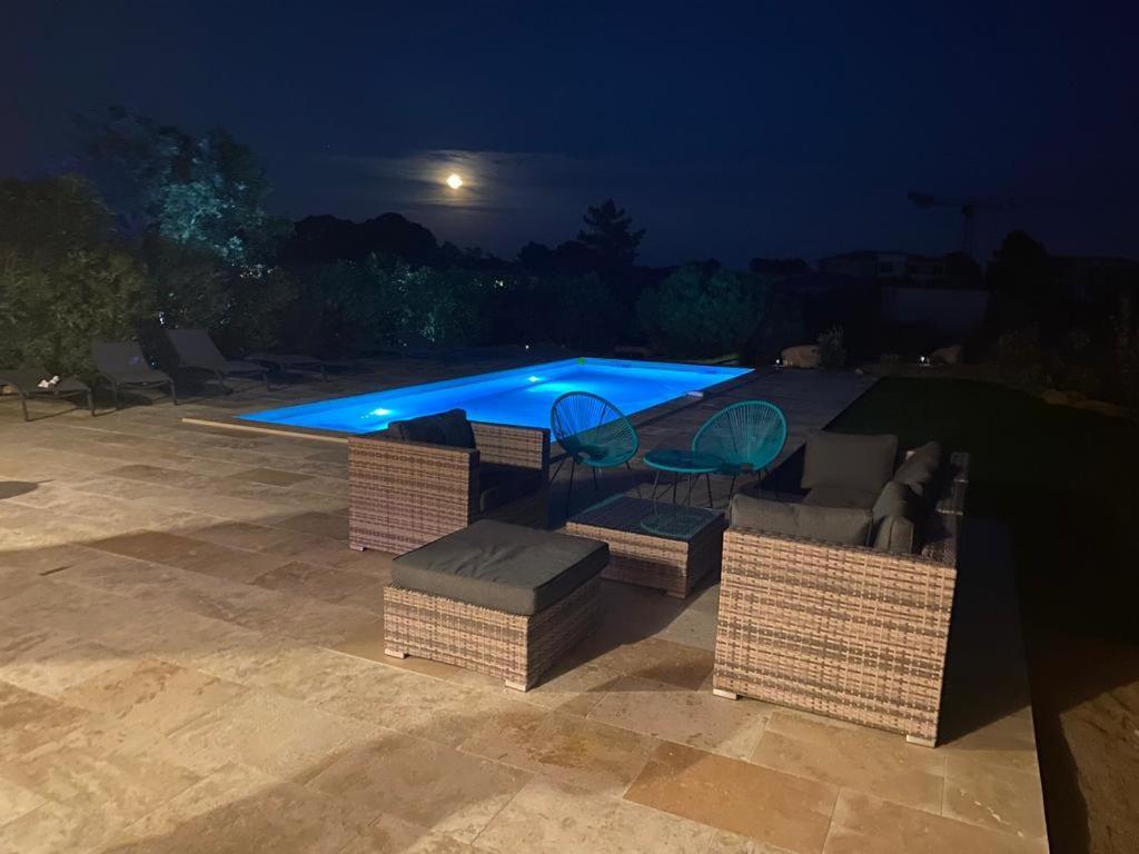 Villa Chez Geraldine Piscine Chauffee, Proche Plage Et Riviere Lecci Luaran gambar